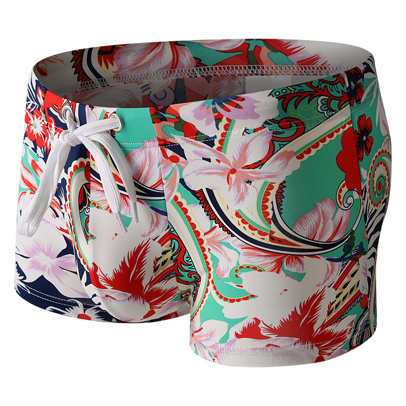 Men's Ice Silk Printed Swim Tr - Boxer Shorts Modal 评论和价格