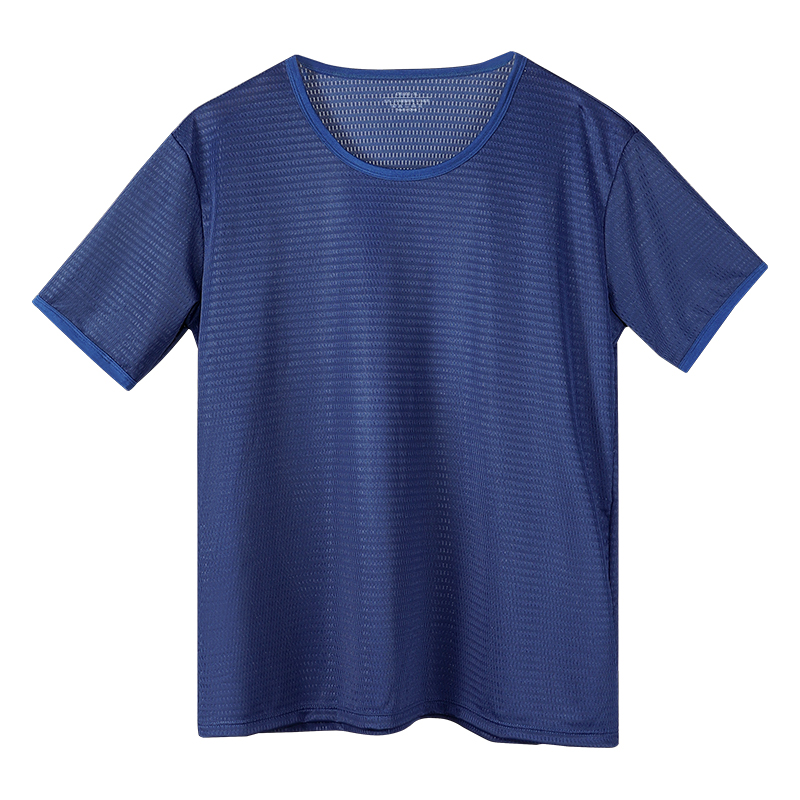 Men's Ice Silk Seamless T-Shir - Undershirt Crew Neck 评论和价格