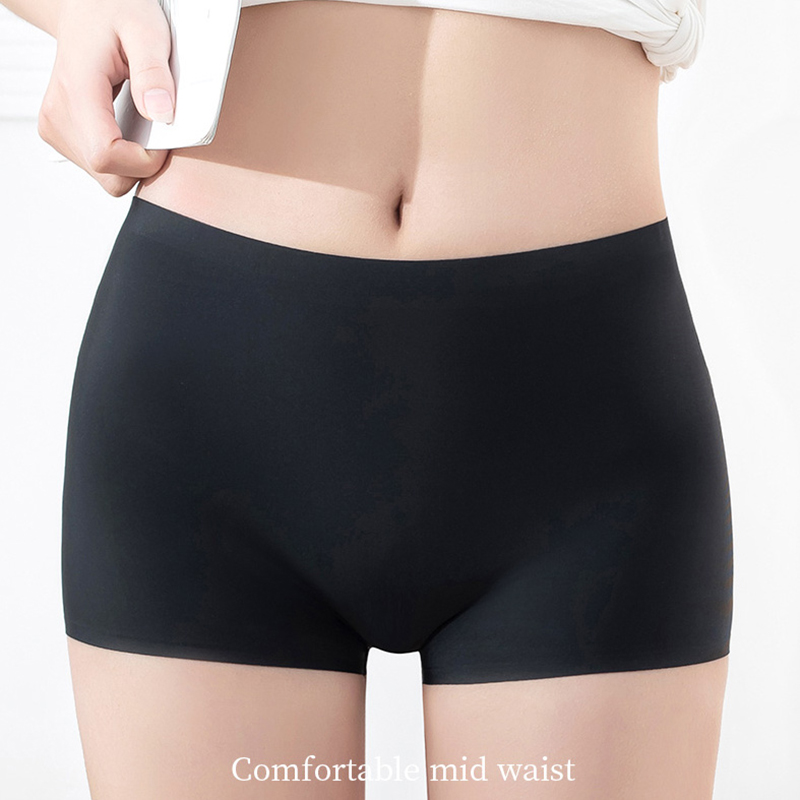 Safety Pants Mid Waist Women's - Boxer Brief Pack Cotton 评论和价格