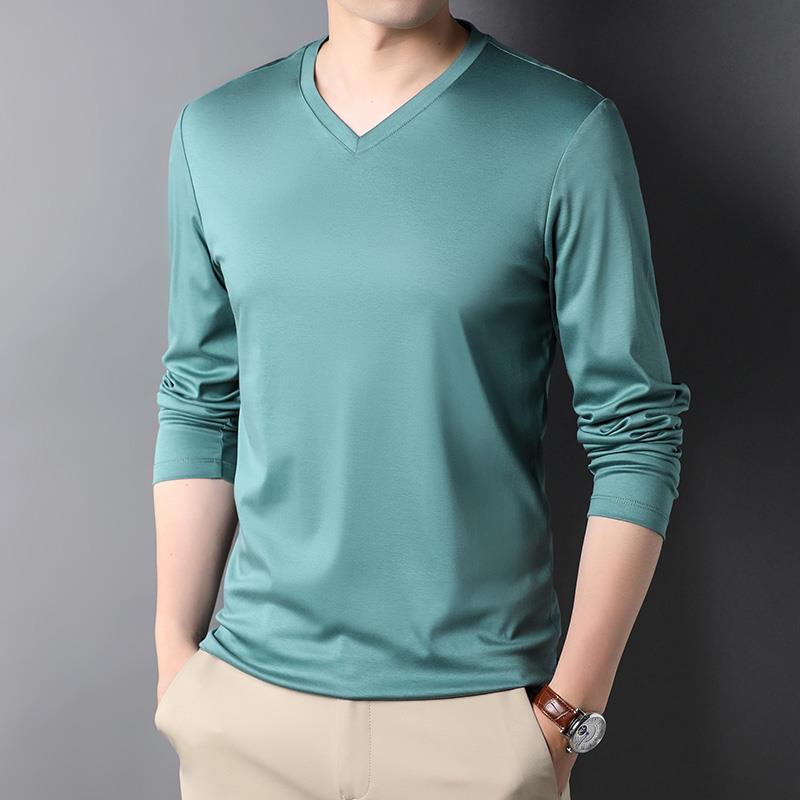 Stylish 2023 V-Neck Long Sleev - Undershirt Crew Neck 评论和价格