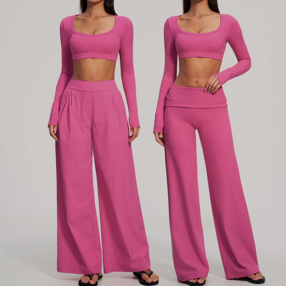 Sports Set 2Pcs Women's Long S - Compression Long Pant 评论和价格