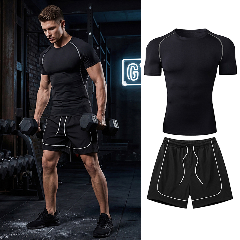 Men's Workout Running Gear 2 P - Compression Shorts Athletes 评论和价格