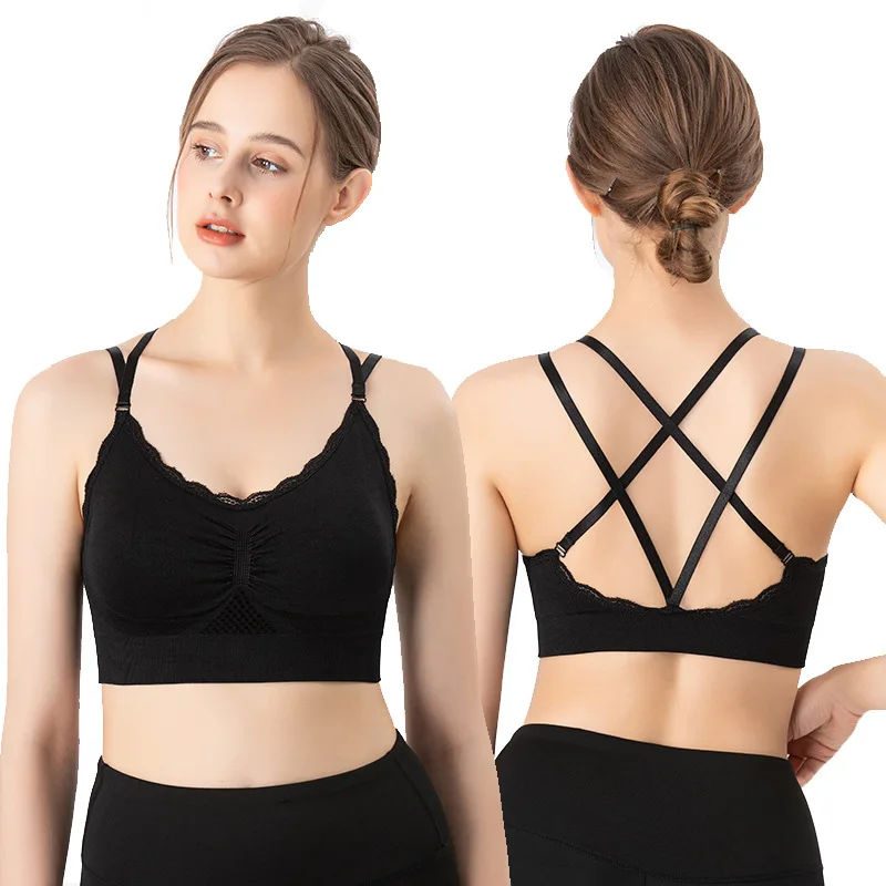Sports Bra Lace Mesh Breathabl - Quick Dry Underwear 评论和价格