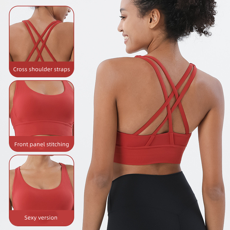 New Cross Back Nylon Yoga Top  - Quick Dry Underwear 评论和价格